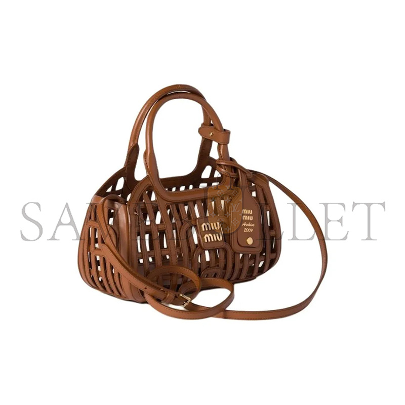 MIU MIU CALFSKIN SHOULDER BAG 5BA294 (24*12.5*9cm)